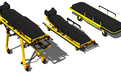 Modern Medical Equipment Medical Stretcher First Aid Equipment Medical Equipment 3d model