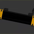 Black and Yellow Hard Shell Equipment Case With Reinforced Frames and Ergonomic Handles