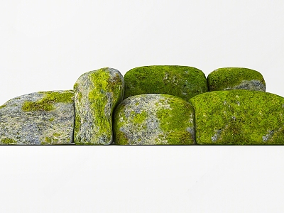 Moss Stone Landscape Stone 3d model