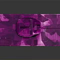 Shiny Pink Camouflage Military Armored Vehicle With Tracks And Metallic Surface