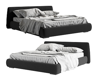 Double bed 3d model