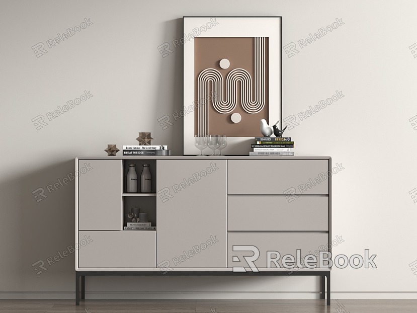 Modern Entrance Cabinet model