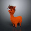 alpaca wool llama alpaca alpaca camel sheep humpless moose animal 3d model