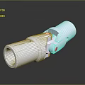 Silver Metal Pipe Fitting With Smooth Surface And Reflective Finish For Industrial Use 3d model