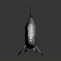 Realistic Silver Gray Fish with Scales and Fins on Gray Background with Reflection