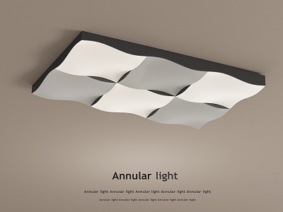 Geometric ceiling lamp 3d model