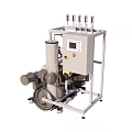 Industrial Processing Equipment With Control Panel And Motorized Pneumatic System Components