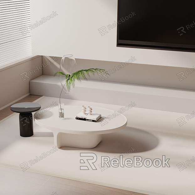 Modern coffee table model