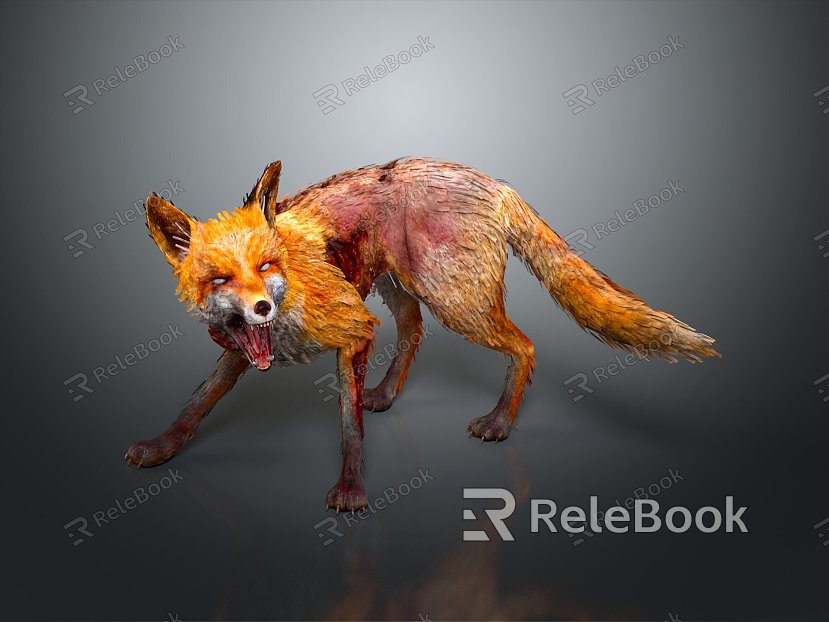 Fox Cartoon Fox Small Fox Cartoon Characters Cartoon Animals Cartoon Small Animals Game Characters model