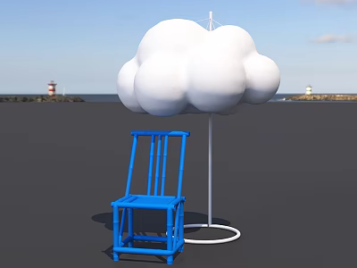 Modern Meichen Inflatable Clouds 3d model