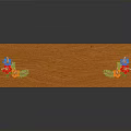 Decorative Wooden Box Engraved with Memories and Colorful Floral Decorations