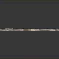 Realistic Train Model Railway Track with Gravel and Metal Rails on Gray Background