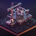 Heavy Duty Industrial Equipment With Crane Mechanical Structure And Platform Base