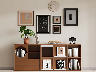 Antique Locker Bookcase 3d model