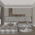 Tatami Bedroom Interior Design With Window Blinds Shelves Desk And White Cabinets