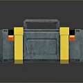 Blue And Yellow Toolbox With Yellow Straps Black Accents And Handle