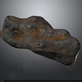 Natural Rusty Gray Rock With Rough Surface And Geological Texture