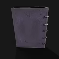 Mythical Dragon Head Designed Notebook With Metallic Spikes And Leather Cover
