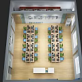 Modern Classroom Computer Classroom 3d model