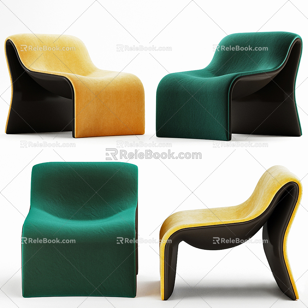 Modern Single Chair Fabric Casual Single Chair model