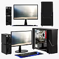 Complete Desktop Computer Setup With Tower Monitor Speakers Keyboard And Mouse