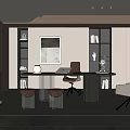 Modern study 3d model