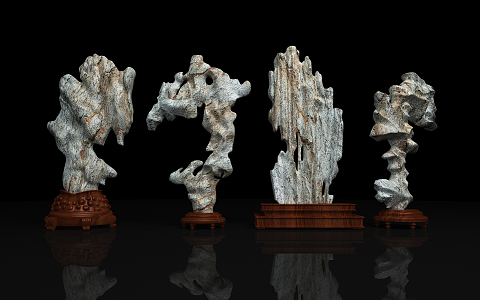 Chinese Ornaments Stone Ornaments 3d model