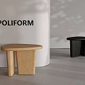 Nordic Solid Wood Side Table Round Table Light Luxury Storage Coffee Table Corner Table 3d model