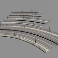 highway modular highway section part of the road 3d model