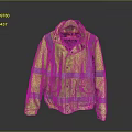 High Visibility Yellow Safety Jacket With Reflective Strips And Front Pockets On Wooden Hanger