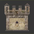 Castle Style Architecture With Stone Exterior Multiple Towers Pointed Roofs And Decorative Windows
