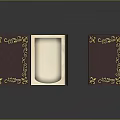 Vintage Purple Cover Books With Gold Ornamentation And Open White Pages