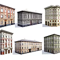 Traditional European style Architecture With Row Residential Buildings And Diverse Roof Designs