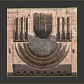 Historic Stepped Architecture With Circular Top And Square Stone Base Design