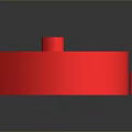 Red Heart Shaped Maze Sculpture With Intricate Carving And Glossy Surface Design