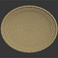 Round Woven Basket For Household Storage With Natural Texture Design