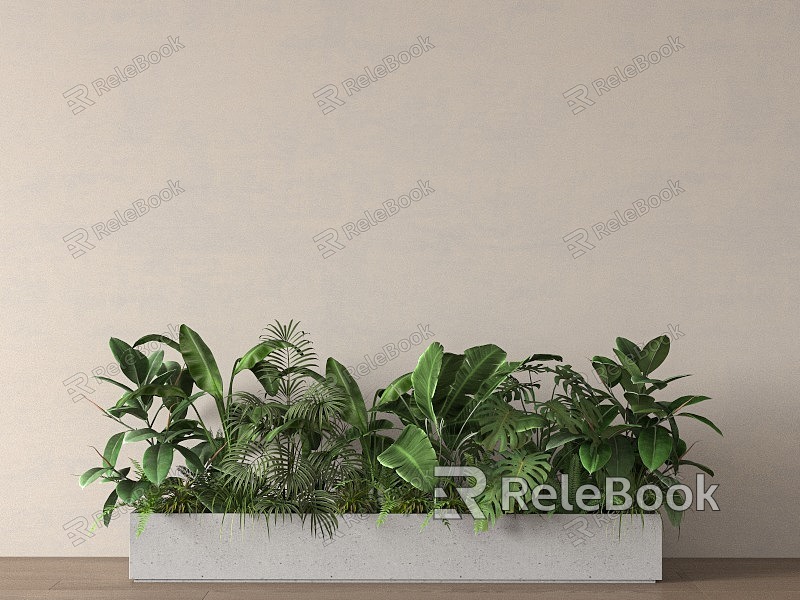 Plant combination plant pile flower pond flower bed model