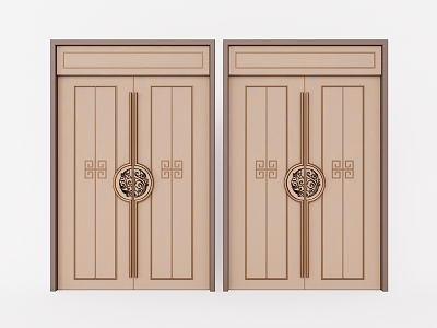 Security door bedroom door single door room door 3d model