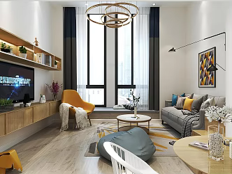 Single Apartment Loft Apartment Duplex Apartment Living Room 3d model