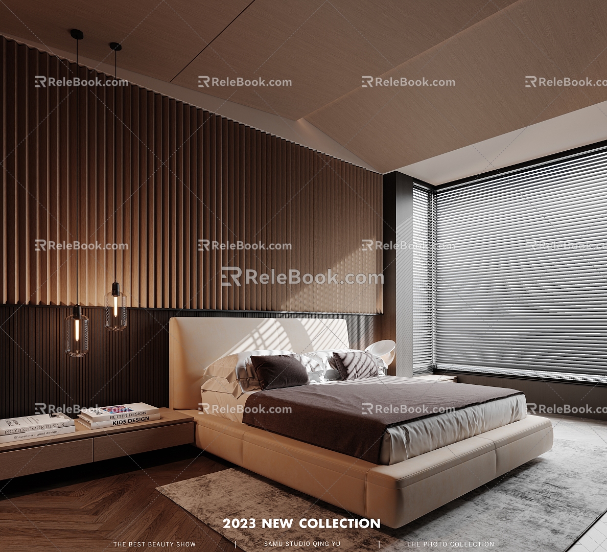 Modern Bedroom Modern Italian Bedroom Italian Minimalist Modern Bedroom Superior Bedroom Master Bedroom Single Bed Double Bed Bedside Cabinet Background Wall 3d model