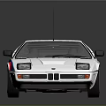 Classic White Sports Car With Red Interior Sleek Design And Black Wheels