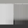 Stylish White Modern Vertical Curtains With Striped Design For Home Interior