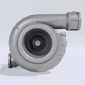 High Performance Industrial Turbocharger Precision Metal Structure For Mechanical Engine Systems 3d model
