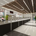 Command Hall of Modern Monitoring Room 3d model