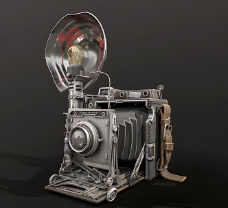 Retro Camera 3D Model Retro Camera Old Objects Nostalgia 8090 s 3d model