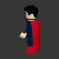 Lego Superman Action Figure With Blue Costume Red Cape And Superhero Logo
