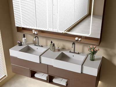 Modern Bathroom Cabinet Bathroom Basin Bathroom Ornaments 3d model