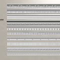 Various Gypsum Moulding Designs for Interior Decoration with Intricate Patterns and Styles