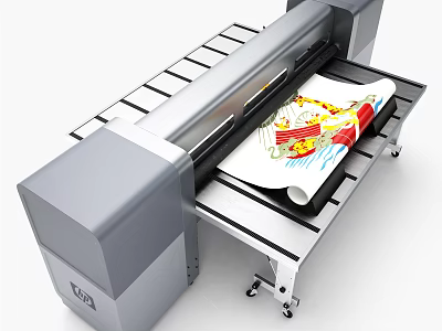 Office Appliance Wide Format Printer For Color Printing With Modern Design And Large Paper 3d model