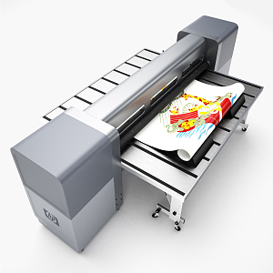 HP Printer Modern Printer 3d model